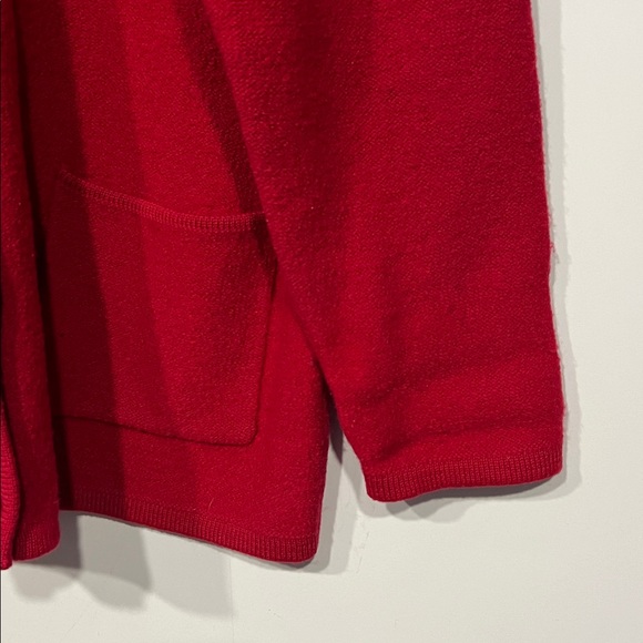 Cherokee Vintage Button Up Hooded Wool Sweater in Red Size XL - Picture 9 of 11